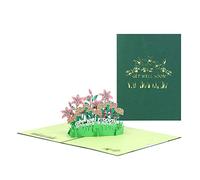 Biglietto di auguri a forma di fiore, lettera di auguri per il Ringraziamento, Natale, San Valentino, regalo di benedizione, per uomo
