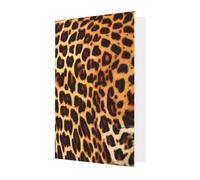 Biglietto di auguri a righe su leopardi, 10,2 x 15,2 cm, busta a forma di cuore, adatto per tutte le occasioni.