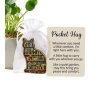 Biglietto di auguri artistico tascabile, mini decorazione, design con messaggio ispiratore, accessorio da viaggio con valore sentimentale per pendolarismo, uomini, donne, adulti, adolescenti