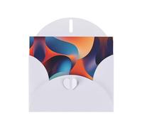 Biglietto di auguri bianco con buste - Uno scontro di colori stampati biglietti vuoti per compleanno, matrimonio, incoraggiamento, occasioni benedette