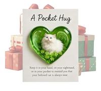 Biglietto di Auguri,Cartolina Commemorativa A Forma Di Cuore Con Gatto Addormentato,Biglietto Con Messaggio Emotivo | Per Uomini, Donne, Ragazze, Giovani, Adolescenti, Nonna, Nonno, Moglie, Marito, Fi