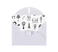 Biglietto di auguri con busta, lingua dei segni, con lettera dell'alfabeto, perfetto per amici, familiari, colleghi, biglietto di congratulazioni