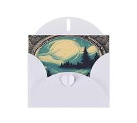 Biglietto di auguri con buste, con scritta in lingua inglese "Not All Who Wander Are Lost 1", per vacanze, compleanni, matrimoni e tutte le occasioni