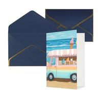 Biglietto di auguri con buste con scritta "Thinking of You", 10 x 15 cm, biglietto di auguri per tutte le occasioni, biglietti di ringraziamento per matrimoni, biglietti di ringraziamento estivi sulla