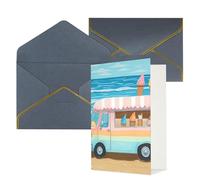 Biglietto di auguri con buste con scritta "Thinking of You", 10 x 15 cm, biglietto di auguri per tutte le occasioni, biglietti di ringraziamento per matrimoni, biglietti di ringraziamento estivi sulla