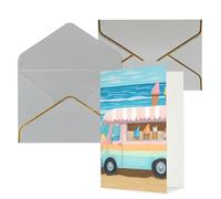 Biglietto di auguri con buste con scritta "Thinking of You", 10 x 15 cm, biglietto di auguri per tutte le occasioni, biglietti di ringraziamento per matrimoni, biglietti di ringraziamento estivi sulla