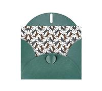 Biglietto di auguri con buste, motivo: zampa di retriever, con rivestimento piatto, con buste, inviti per matrimoni, compleanni, auguri