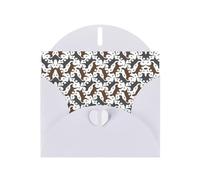 Biglietto di auguri con buste, motivo: zampa di retriever, con rivestimento piatto, con buste, inviti per matrimoni, compleanni, auguri