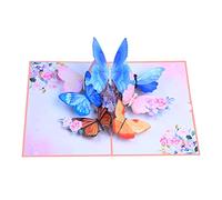 Biglietto di auguri con farfalla volante, design pop-up 3D, per festa della mamma, apprezzamento per insegnanti, lauree, ringraziamenti per mamma, educatori, cari