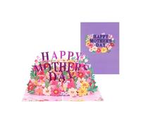 Biglietto di auguri con fiore popup felice festa della mamma invito con busta fatta a mano fiori colorati sorpresa unico biglietto per la festa della mamma