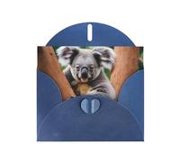 Biglietto di auguri con koala che abbraccia l'albero con busta, biglietto di compleanno, biglietto di Natale, biglietto d'invito, 3 colori