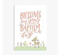 Biglietto di auguri con scritta "Blessings On Your Baptism"