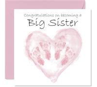 Biglietto di auguri con scritta in inglese "Twins Congrats Becoming" (lingua italiana non garantita) per una nuova sorella, biglietto di auguri con scritta "Welcome To The World" (lingua italiana non