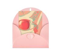Biglietto di auguri con sfumature astratte retrò, 10,2 x 15,2 cm, adatto per tutte le occasioni.