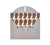 Biglietto di auguri con stampa animata di cinghiale che salta con busta, interno bianco per compleanno, Natale, tutte le occasioni, 15,2 x 10,2 cm