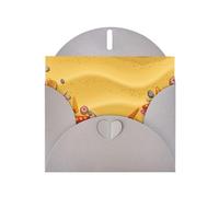 Biglietto di auguri con stampa di conchiglie sulla spiaggia con busta, interno bianco per compleanno, Natale, tutte le occasioni, 15,2 x 10,2 cm