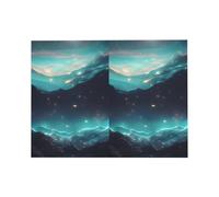 Biglietto di auguri con stelle di fantascienza, 10 x 15 cm, busta a forma di cuore, adatto per tutte le occasioni.