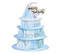 Biglietto di auguri con torta per buon compleanno, festa della mamma, matrimonio, con busta