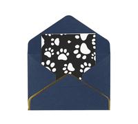 Biglietto di auguri con zampa di orso, biglietto di auguri di buon Natale, Halloween, buste vuote, per tutte le occasioni