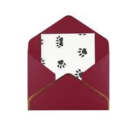 Biglietto di auguri con zampa di orso, biglietto di auguri di buon Natale, Halloween, buste vuote, per tutte le occasioni