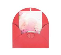 Biglietto di auguri di carta con frammenti colorati, 10,2 x 15,2 cm, confezione busta a forma di cuore, adatto per tutte le occasioni.