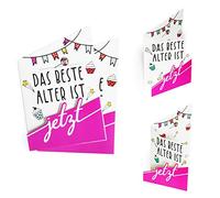 Biglietto di auguri di compleanno (2 pezzi) moderno per lei, biglietto di auguri con effetto 3D, ideale per compleanno, pensione, da appoggiare, X016