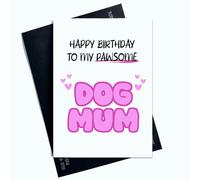 Biglietto di auguri di compleanno con scritta "Happy Birthday Day to My Pawsome Dog" (lingua italiana non garantita)