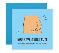 Biglietto di auguri di compleanno con scritta in lingua inglese "You Have a Nice B*ttt", umorismo per fidanzato, fidanzata, marito, moglie, partner, coniuge e altro mezzo caro lui e i suoi adulti