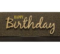 Biglietto di auguri di compleanno Lettering Surprise - Happy Birthday, 11 x 22 cm