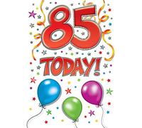 Biglietto di auguri di compleanno moderno, età 85 - 17,8 x 12,7 cm - Piccadilly Greetings