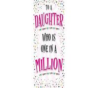 Biglietto di auguri di compleanno moderno per figlia - 17,8 x 12,7 cm - Piccadilly Greetings