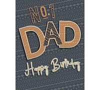Biglietto di auguri di compleanno moderno per papà, 20,3 x 15,2 cm - Piccadilly Greetings