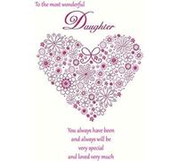 Biglietto di auguri di compleanno per figlia - 9 x 15 cm - Piccadilly Greetings