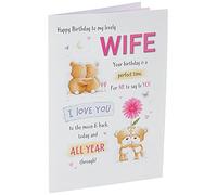 Biglietto di auguri di compleanno per moglie, 22,9 x 15,2 cm, Piccadilly Greetings