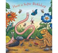 Biglietto di auguri di compleanno Superworm - Divertente biglietto di auguri per bambini ispirato a Julia Donaldson & Axel Scheffler - Perfetto per fan di Superworm e giovani lettori