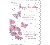 Biglietto di auguri di compleanno tradizionale - 17,8 x 12,7 cm - Piccadilly Greetings