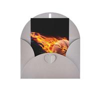 Biglietto di auguri di compleanno verticale con stampa di basket on fire (Thinking of You - Biglietto d'auguri per auguri di compleanno)