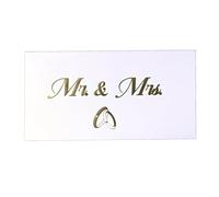 Biglietto di auguri di nozze con scritta "Mr and Mrs Greetting" per regali in contanti portapenne, sposi e sposi buste dei biglietti di ringraziamento per la famiglia, gli amici