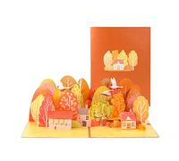 Biglietto di auguri di ringraziamento autunnale Festival Biglietti di carta per compleanno matrimonio Capodanno benedizione biglietto albero saluto