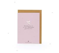 Biglietto di auguri "Grazie per avermi aiutato a crescere" - Cartolina di ringraziamento in crescita con semi di margherite | Ringraziamento personale per insegnanti, educatori, mamme, allenatori