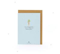 Biglietto di auguri "Ich mag dich mit alle deinen Caroten" - Cartolina di auguri in crescita con semi di carote | Biglietto umoristico per amico, fidanzata, partner o persone preferite, con busta