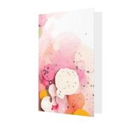 Biglietto di auguri in carta con frammenti colorati, 10,2 x 15,2 cm, adatto per tutte le occasioni.