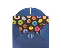 Biglietto di auguri in carta perlata con stampa di pane con marmellata, design unico, buste per ringraziamento, inviti