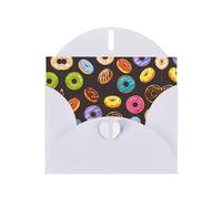 Biglietto di auguri in carta perlata con stampa di pane con marmellata, design unico, buste per ringraziamento, inviti