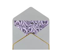 Biglietto di auguri ispirato alla strega del mare, carta perlata, con busta, con bordo dorato, per festa di nozze, invito di Natale