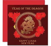 Biglietto di auguri la famiglia Lunar/Chienese donne e uomini, Drago