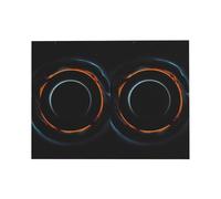 Biglietto di auguri misterioso cosmico con buchi neri, 10,2 x 15,2 cm, busta a forma di cuore, adatto per tutte le occasioni.