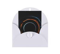 Biglietto di auguri misterioso cosmico con buchi neri, 10,2 x 15,2 cm, busta a forma di cuore, adatto per tutte le occasioni.