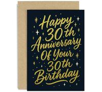 Biglietto di auguri per 60° compleanno per uomini e donne, design divertente e divertente per lui, colleghi, colleghi, fratelli, sorelle, marito, moglie, fidanzata, fidanzato, '30° anniversario del 30