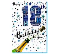 Biglietto di auguri per diciotto anni (18) ragazzo - Posta di prima classe (Regno Unito)
